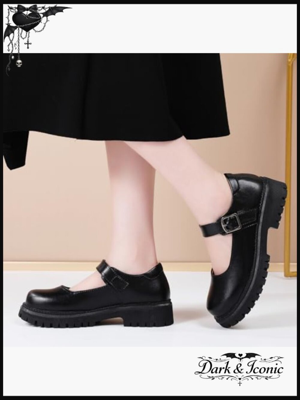 Platform Mary Jane Shoes Women Chunky Flats Comfort Casual Dressy Work Shoes - Picture 2 of 7
